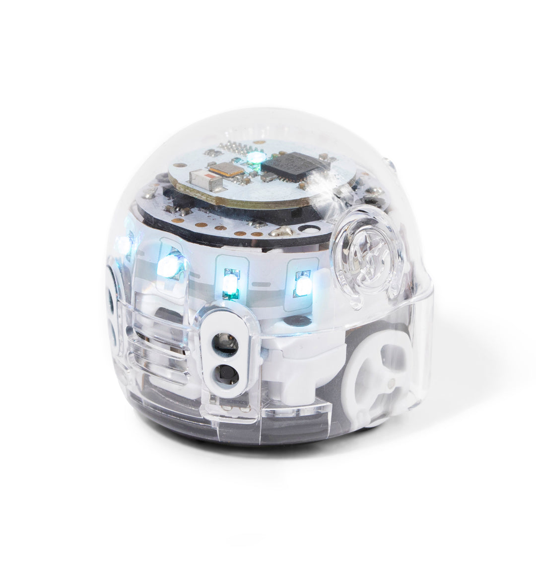 Ozobot Evo, a small STEM coding robot for kids that works with Color Codes, Blockly, Editor and Python