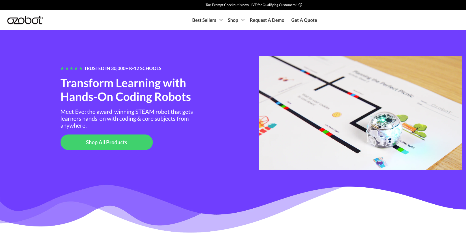 How to make tax-exempt purchases on Ozobot's online store