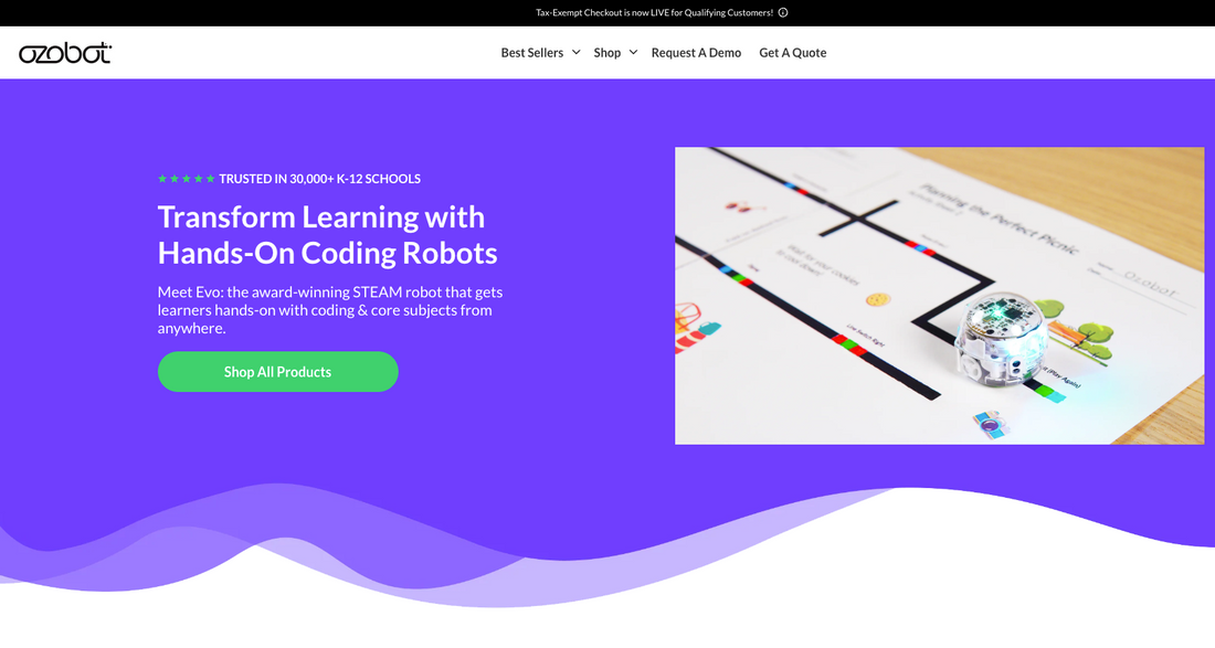 How to make tax-exempt purchases on Ozobot's online store