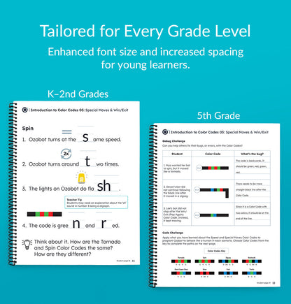 Introduction to Color Codes Curriculum Teacher Guide Answer Key - student workbooks for STEM edcuation