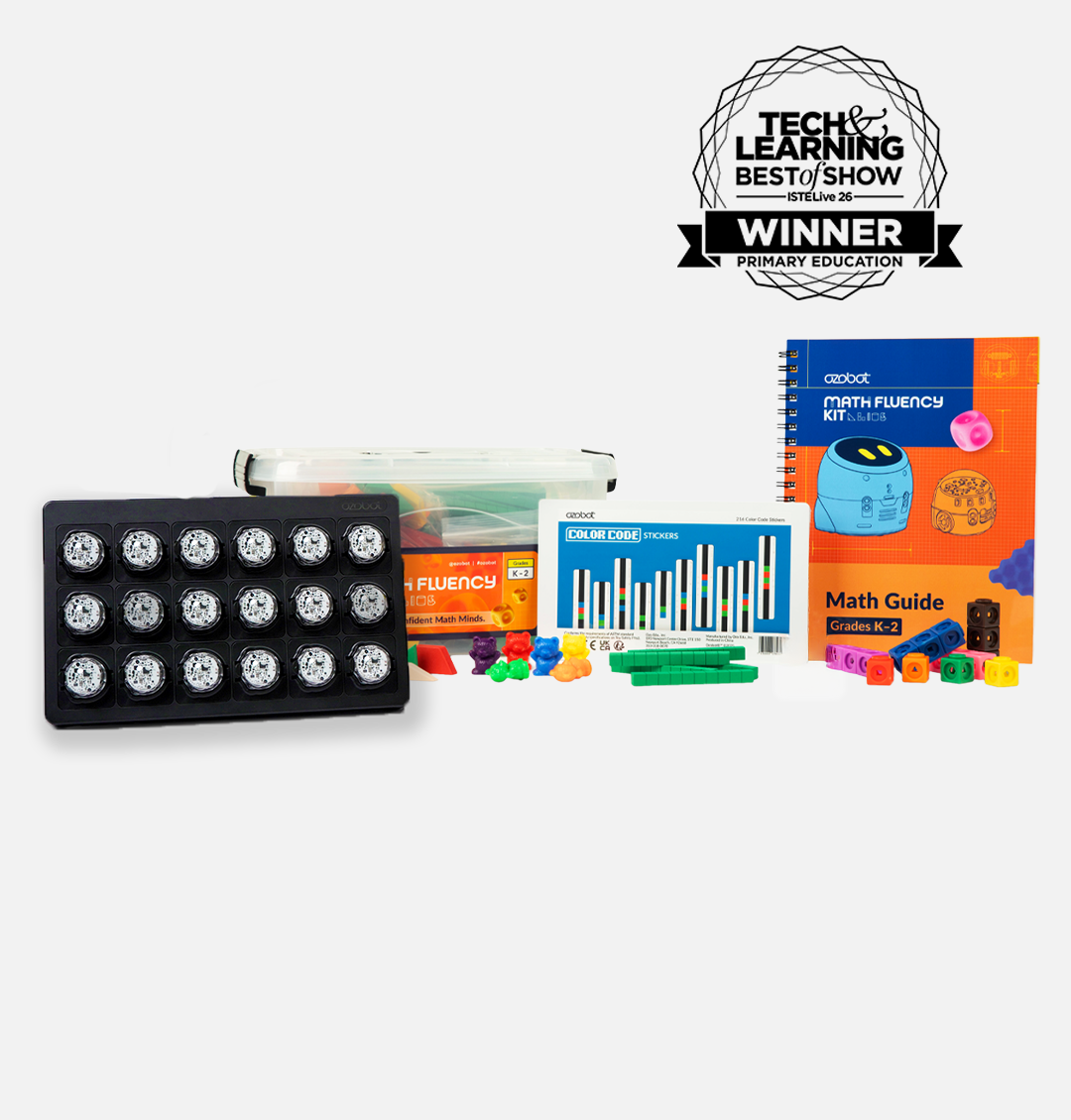 K–2 Math Fluency Classroom Kit + 18 Evo Robots
