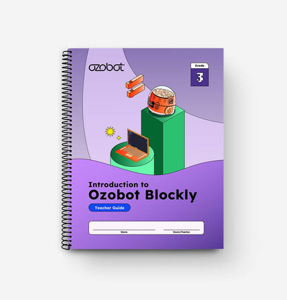 Introduction to Blockly Curriculum Teacher Guide Answer Key by Ozobot - perfect for classroom coding and group learning