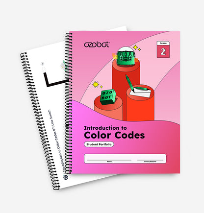 Ozobot Introduction to Color Codes Curriculum Student Portfolios workbooks - best coding workbooks for elementary classrooms