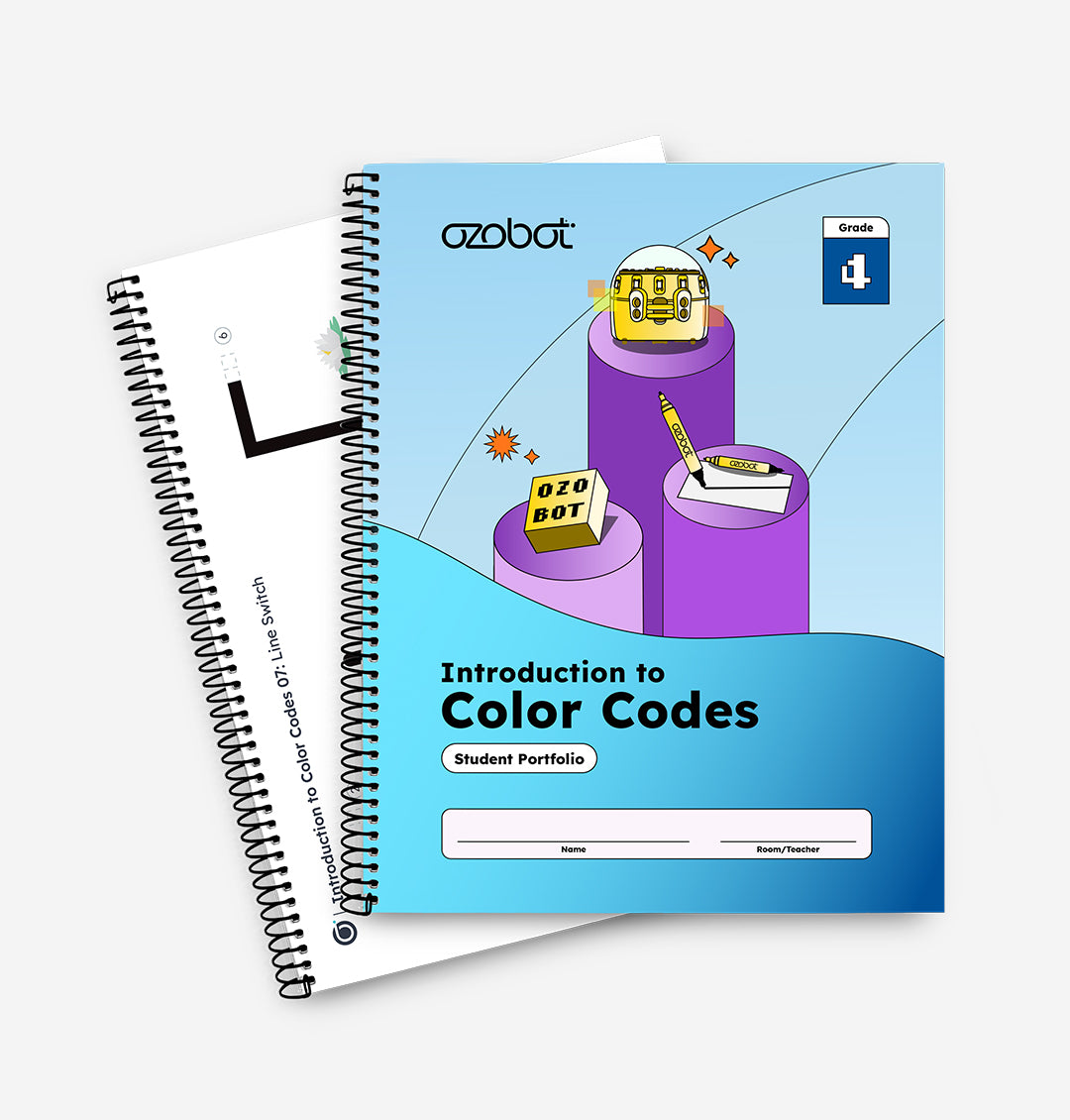 Introduction to Color Codes Curriculum Student Portfolios by Ozobot for STEM learning