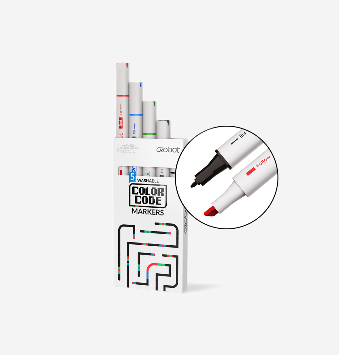 Dual Tip Washable <br> Code Markers
