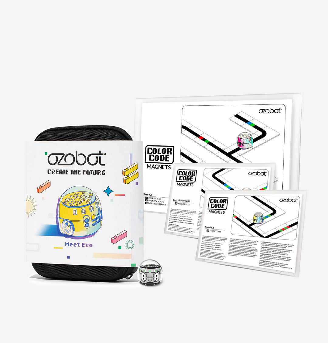 Evo coding robot with Color Code markers and starter guide