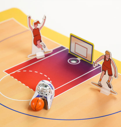 Ozobot Homeschool Coding Kit with Evo Entry Kit, Basketball and Mars coding mats - hands-on robotics for homeschool STEM learning