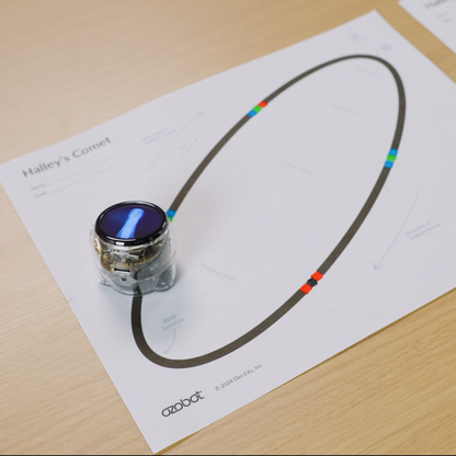 Ari robot teaching coding basics through color codes for 5 year olds