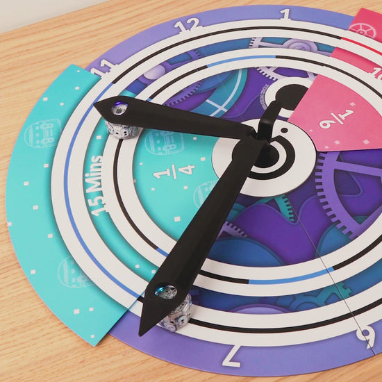 Ozobot Ozo Tells Time STEAM Kit - easy time-telling STEM kit for kids