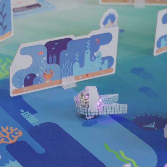 Ozobot Ocean Explorer Challenge Mat - beginner-friendly STEM activities for kids