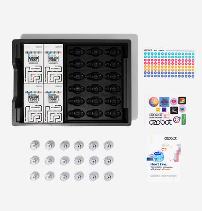 STEM robot classroom activity for students using Evo Classroom Kit with 12 robots