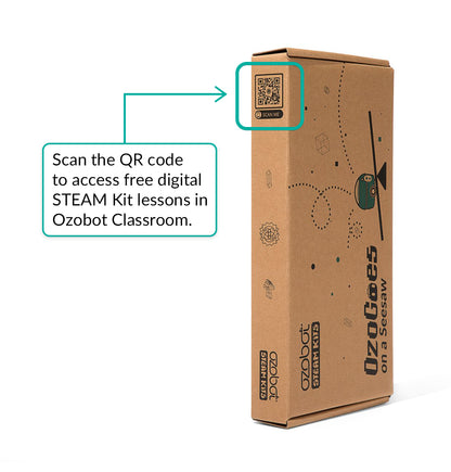 Ozobot Ozogoes On A Seesaw STEAM Kit for hands-on learning in classrooms